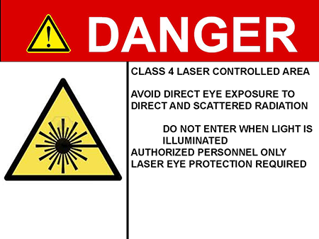 DANGER LASER SAFETY