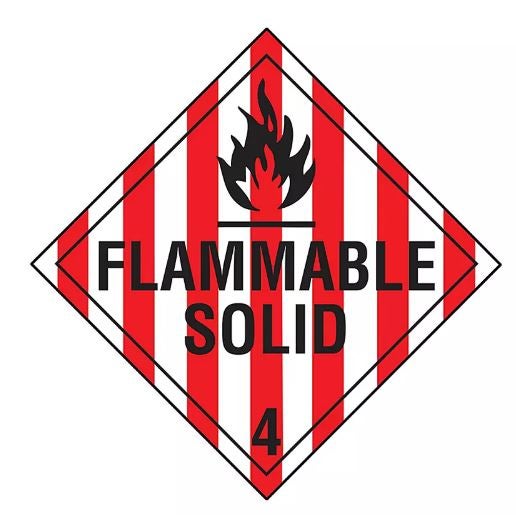 Flammable Solid Label