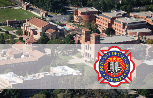UCLA Campus with UCFD Artwork