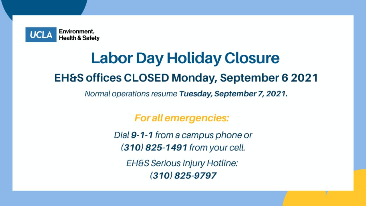 Labor Day Closure