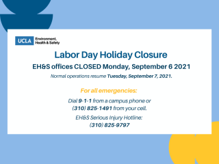 Labor Day Closure